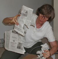 Lynne & Newspaper